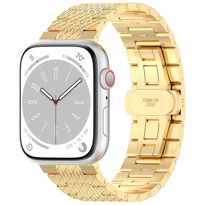 Correa Techsuit W052 para Apple Watch 42mm / 41mm / 40mm / 38mm Series, Dorada