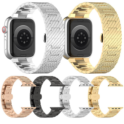Correa Techsuit W052 para Apple Watch 42mm / 41mm / 40mm / 38mm Series, Dorada