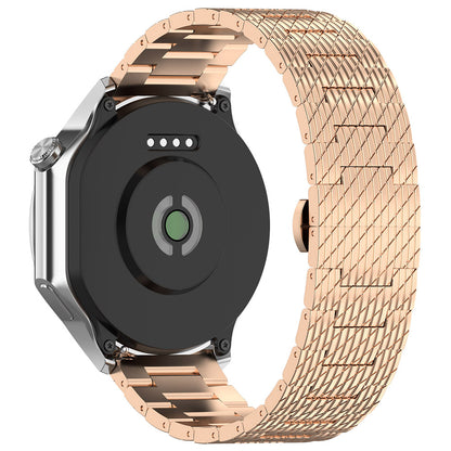 Correa Techsuit W052 para Samsung Galaxy Watch / Huawei Watch Series, 20mm, Rosa Dorado