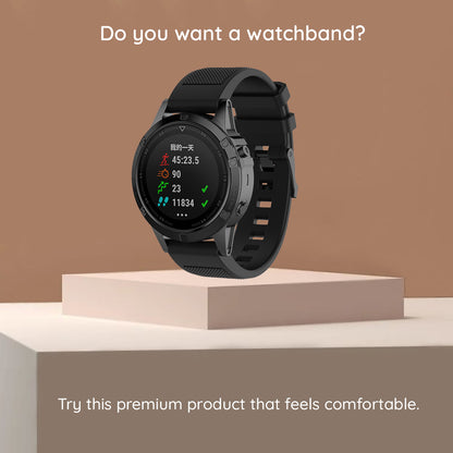 Correa Techsuit W058 para Garmin Instinct / Approach / Fenix Watch Series, 20mm, Negra