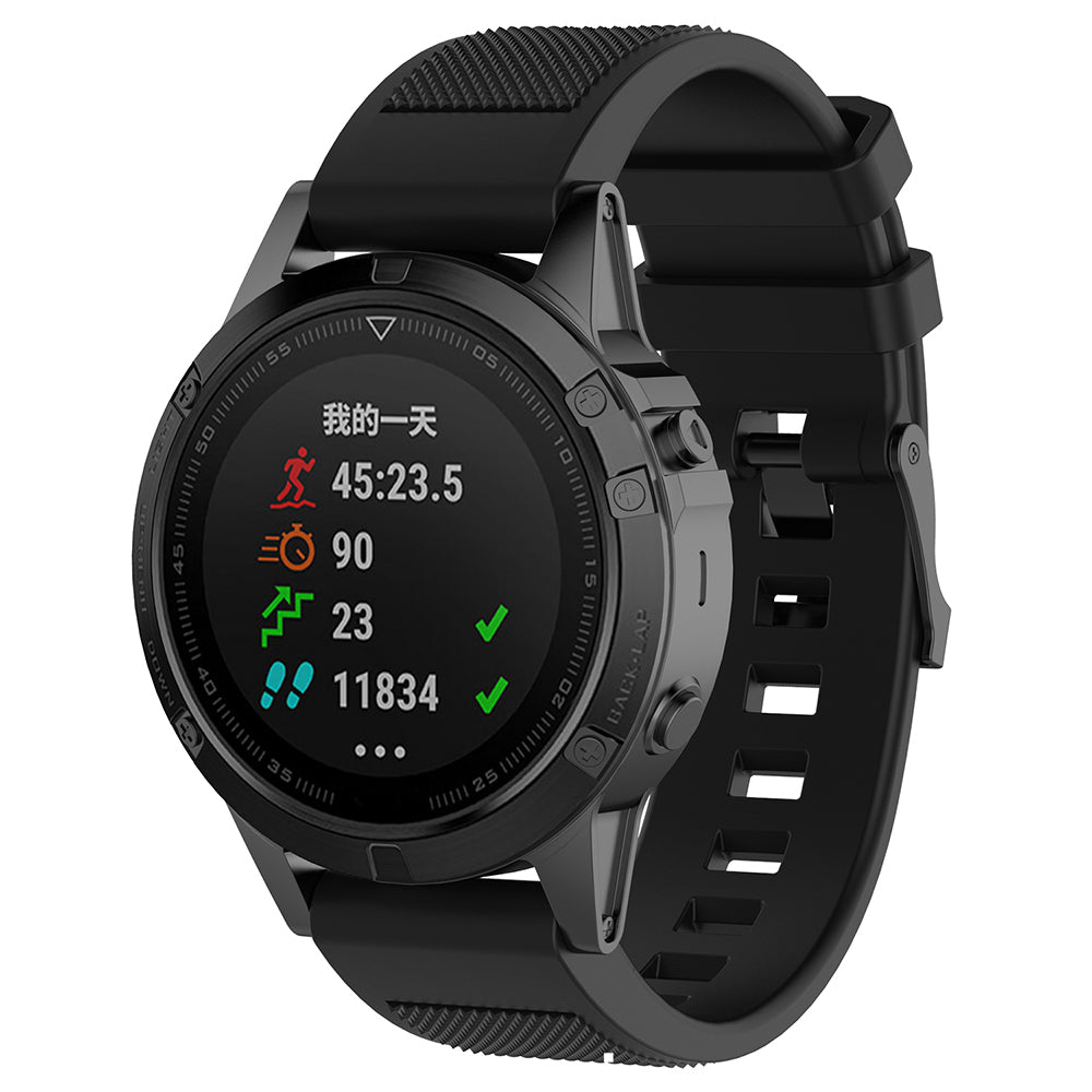 Correa Techsuit W058 para Garmin Instinct / Approach / Fenix Watch Series, 20mm, Negra