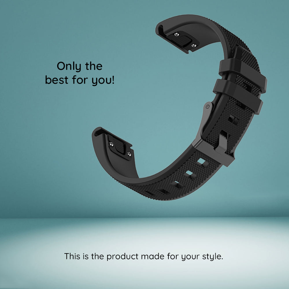 Correa Techsuit W058 para Garmin Instinct / Approach / Fenix Watch Series, 20mm, Negra