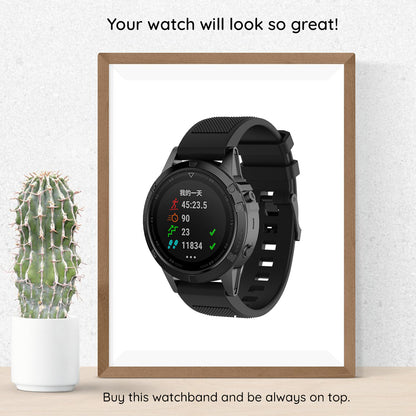 Correa Techsuit W058 para Garmin Instinct / Approach / Fenix Watch Series, 20mm, Negra