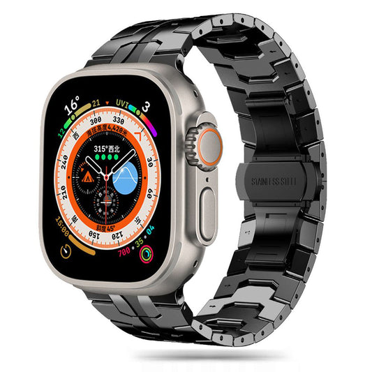 Correa Techsuit W063 para Apple Watch 49mm / 46mm / 45mm / 44mm / 42mm Series, Negra