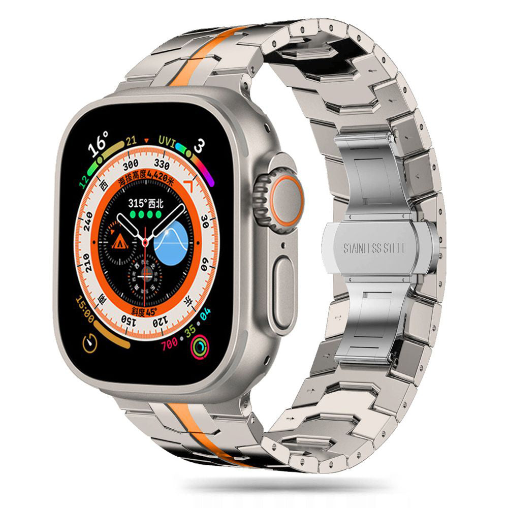 Correa Techsuit W063 para Apple Watch 49mm / 46mm / 45mm / 44mm / 42mm Series, Naranja