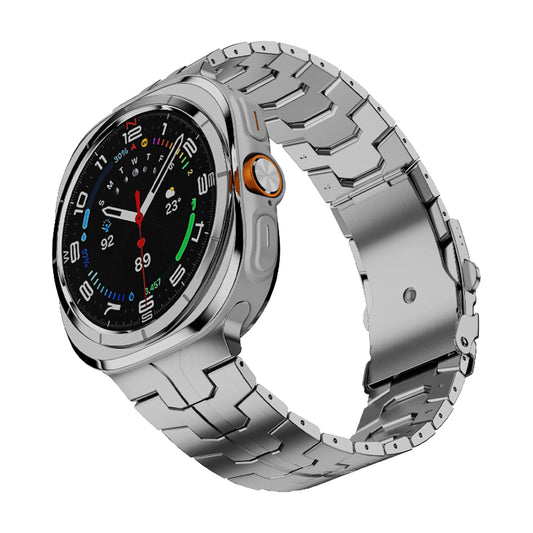 Correa Techsuit W063 para Samsung Galaxy Watch Ultra, Plateada
