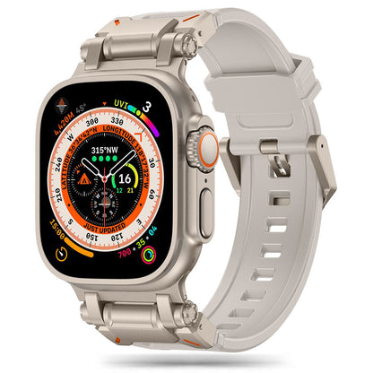 Correa Techsuit W064 para Apple Watch 49mm / 46mm / 45mm / 44mm / 42mm Series, Plateada