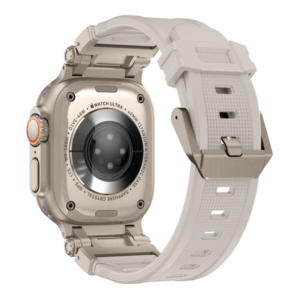 Correa Techsuit W064 para Apple Watch 49mm / 46mm / 45mm / 44mm / 42mm Series, Plateada