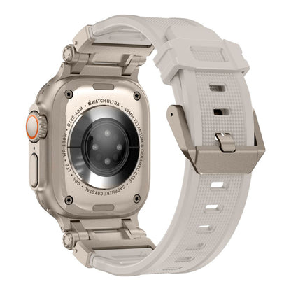 Correa Techsuit W064 para Apple Watch 49mm / 46mm / 45mm / 44mm / 42mm Series, Plateada