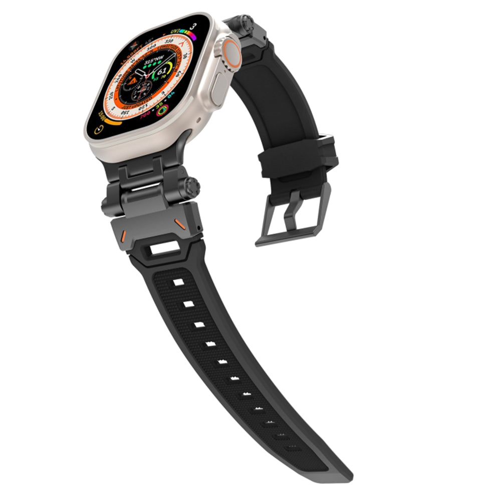 Correa Techsuit W064 para Apple Watch Series 49mm / 46mm / 45mm / 44mm / 42mm, Negra