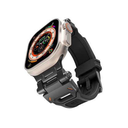 Correa Techsuit W064 para Apple Watch Series 49mm / 46mm / 45mm / 44mm / 42mm, Negra