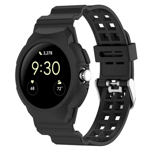 Correa Techsuit W065 para Google Pixel Watch 3 41mm / Watch 2 / Watch, Negra.