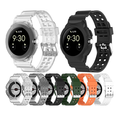 Correa Techsuit W065 para Google Pixel Watch 3 41mm / Watch 2 / Watch, Negra.
