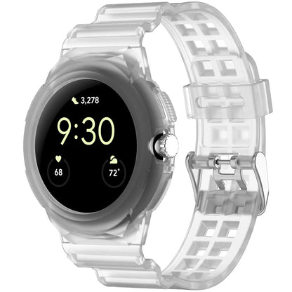 Correa Techsuit W065 para Google Pixel Watch 3 41mm / Watch 2 / Watch, Transparente
