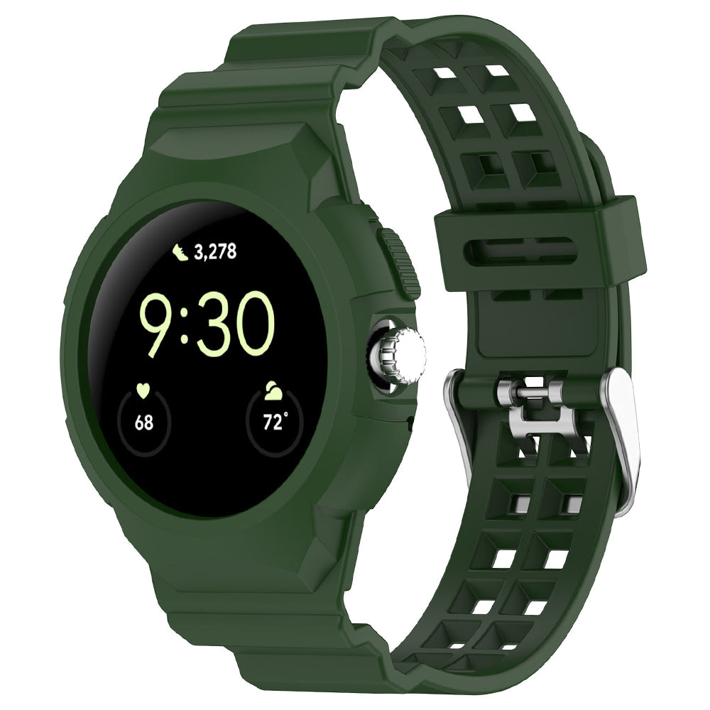 Correa Techsuit W065 para Google Pixel Watch 3 41mm / Watch 2 / Watch, Verde