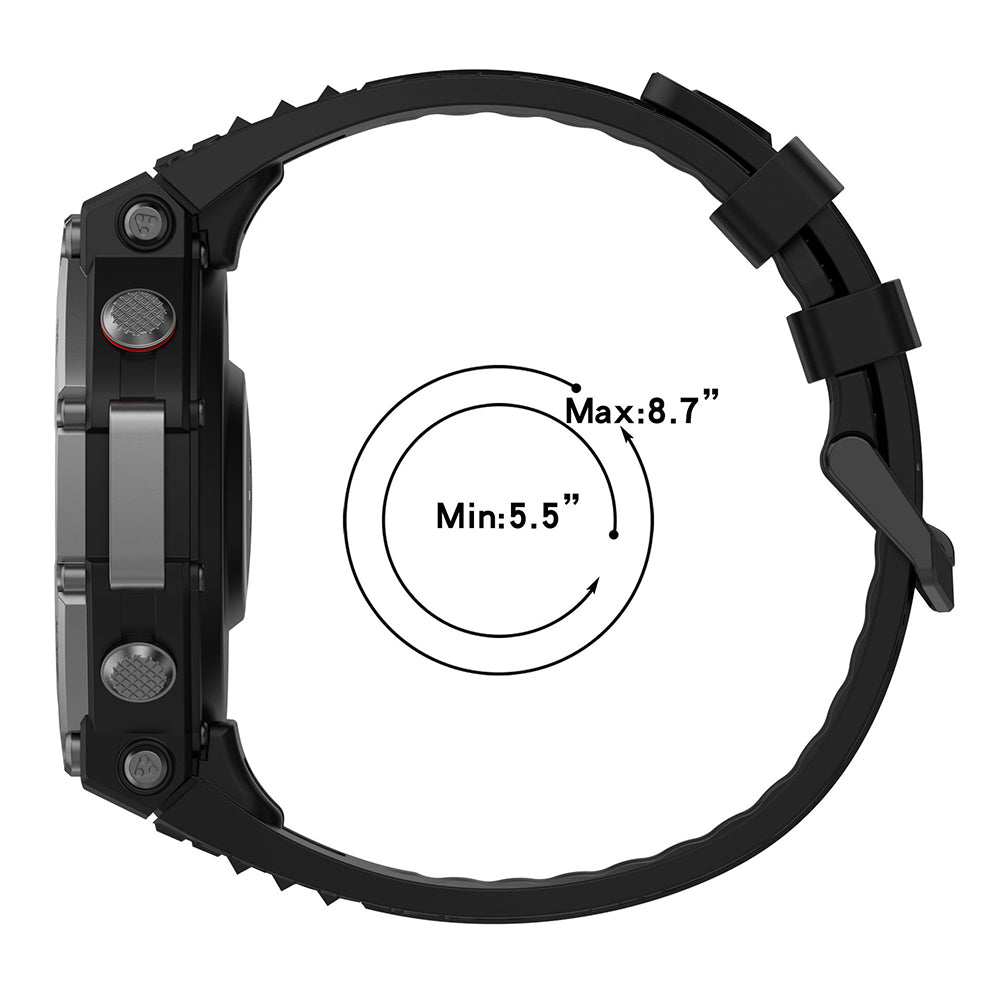 Correa Techsuit W067 para Amazfit T-Rex 3, Negra