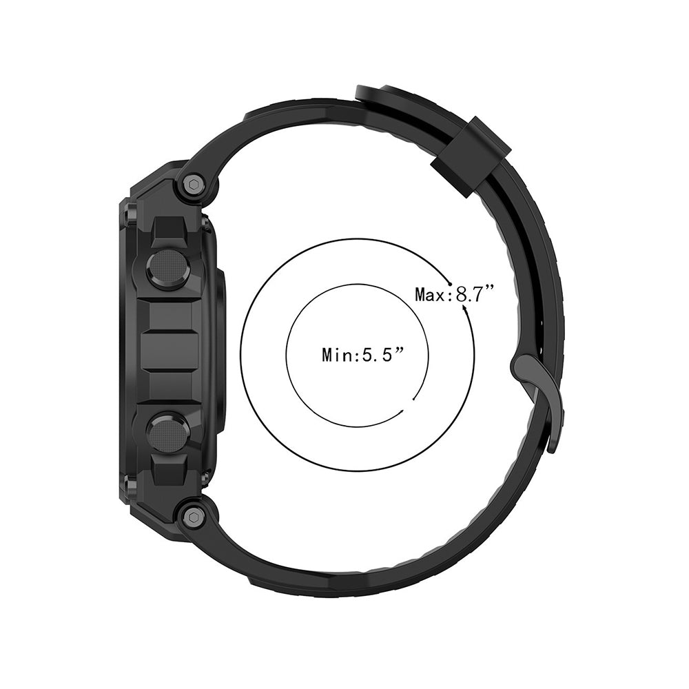 Correa Techsuit W067 para Amazfit T-Rex Pro / T-Rex, Negra