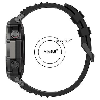 Correa Techsuit W067 para Amazfit T-Rex Ultra, Negra