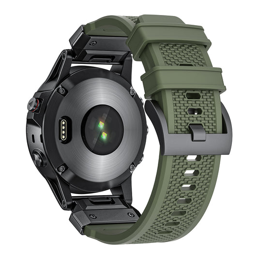 Correa Techsuit W068 para Garmin Watch Fenix / Forerunner Series, 22mm, Negra