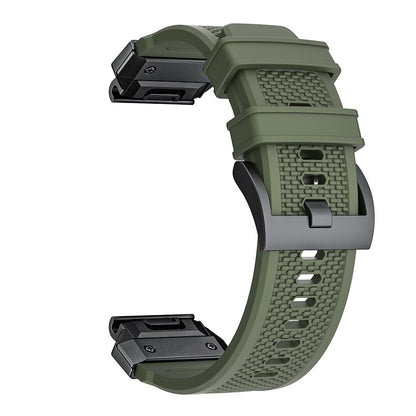 Correa Techsuit W068 para Garmin Watch Fenix Series, 26mm, Verde Negra
