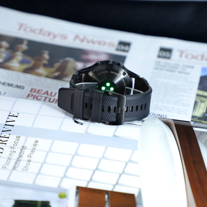 Correa Techsuit W068 para Garmin Watch Fenix Series, 26mm, Verde Negra