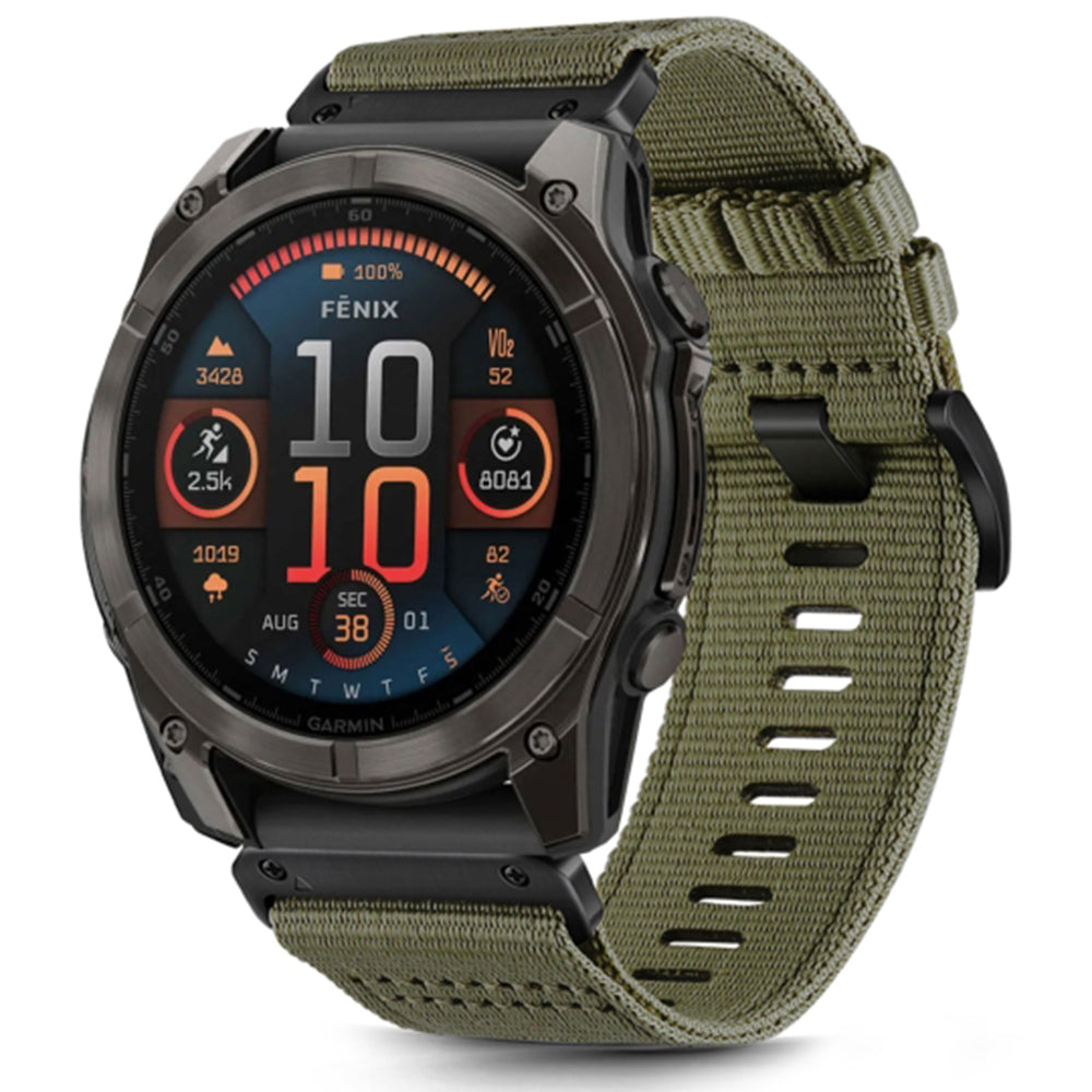 Correa Techsuit W070 para Garmin Instinct / Approach / Fenix Watch Series, 20mm, Verde Oscuro