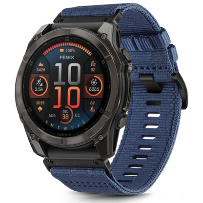 Correa Techsuit W070 para Garmin Watch Fenix Series, 26mm, Azul Marino.