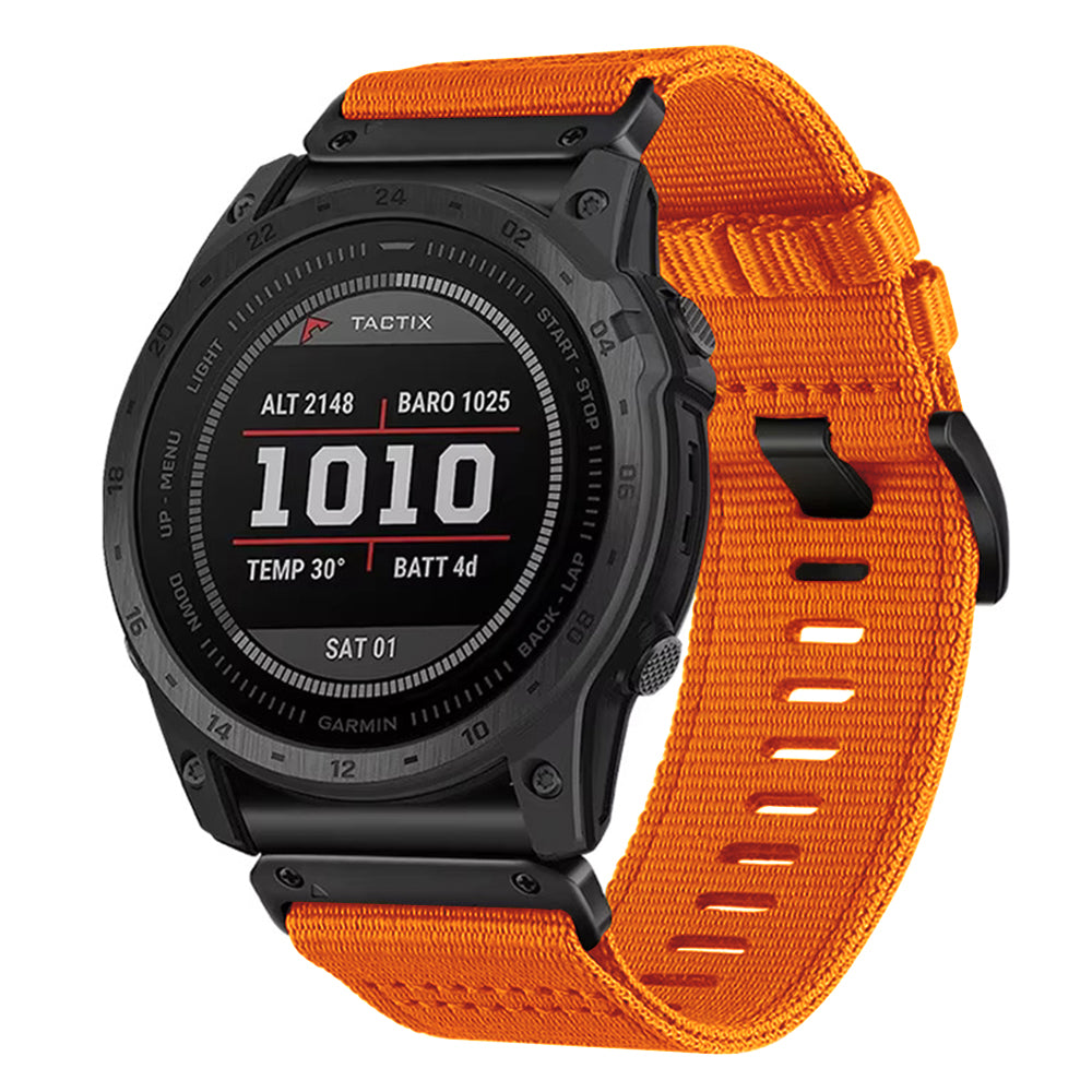 Correa Techsuit W070 para Garmin Watch Fenix Series, 26mm, Naranja