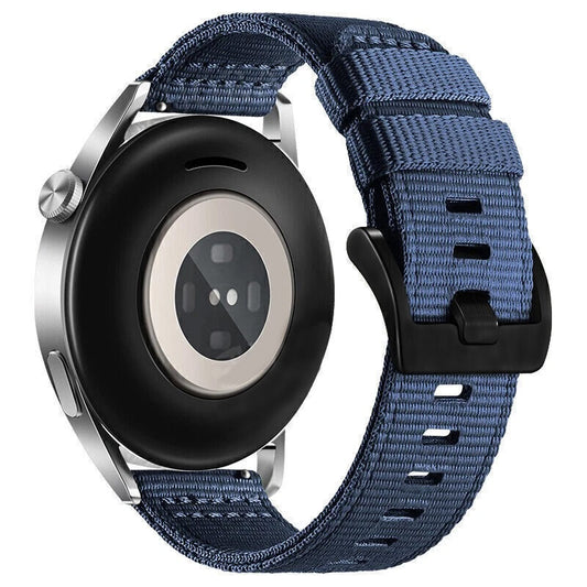 Correa Techsuit W070 para Samsung Galaxy Watch / Huawei Watch Series, 20mm, Azul Marino.