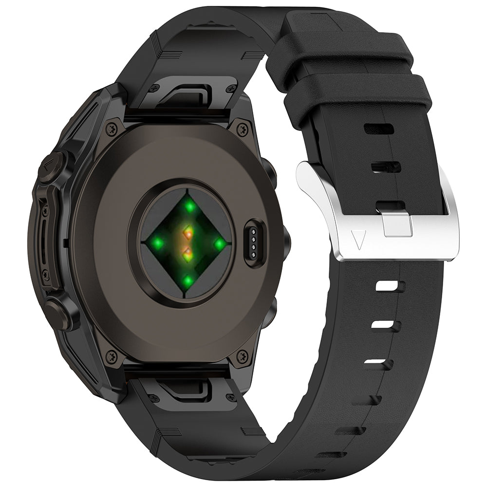 Correa Techsuit W071 para Garmin Watch Fenix / Forerunner Series, 22mm, Negra.