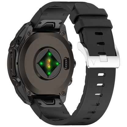 Correa Techsuit W071 para Garmin Watch Fenix / Forerunner Series, 22mm, Negra.