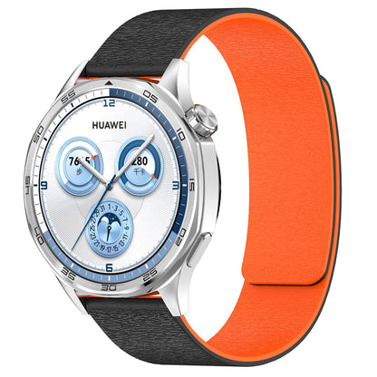 Techsuit W074 Strap for Huawei Watch / Garmin Watch Series, 18mm, Black Orange