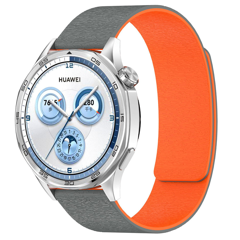 Correa Techsuit W074 para Samsung Galaxy Watch Series, 20mm, Gris Naranja