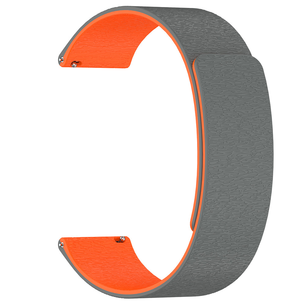 Correa Techsuit W074 para Samsung Galaxy Watch Series, 20mm, Gris Naranja