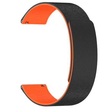 Correa Techsuit W074 para Samsung Galaxy Watch Series, 20mm, Negra Naranja