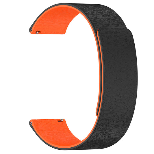 Correa Techsuit W074 para Samsung Galaxy Watch Series, 22mm, Negra Naranja