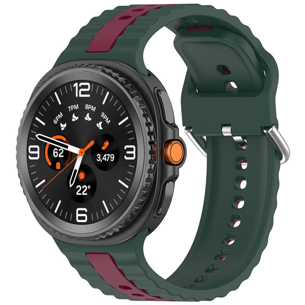 Correa Techsuit W078 para Samsung Galaxy Watch 8 Classic / Watch8 44mm / Watch 8 40mm, Verde Oscuro