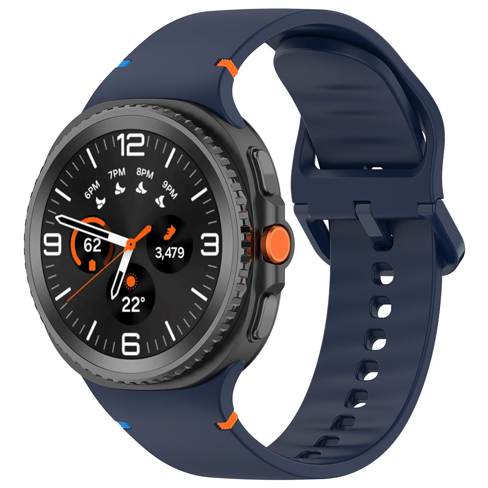 Correa Techsuit W079 para Samsung Galaxy Watch 8 Classic / Watch8 44mm / Watch 8 40mm, Azul Marino