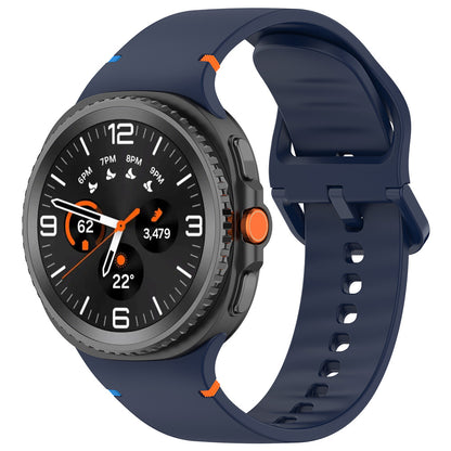 Correa Techsuit W079 para Samsung Galaxy Watch 8 Classic / Watch8 44mm / Watch 8 40mm, Azul Marino