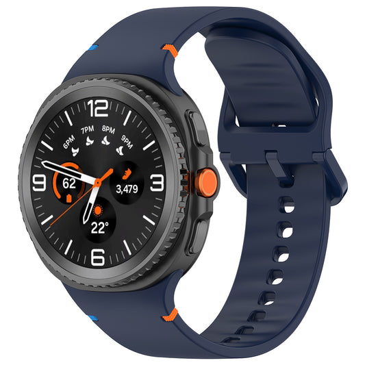 Correa Techsuit W079 para Samsung Galaxy Watch 8 Classic / Watch8 44mm / Watch 8 40mm, Azul Marino