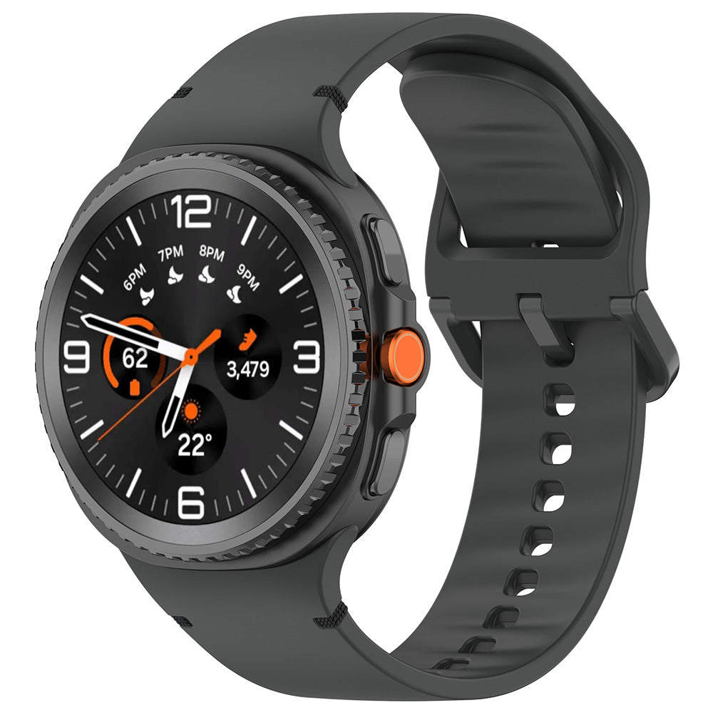Correa Techsuit W079 para Samsung Galaxy Watch 8 Classic / Watch8 44mm / Watch 8 40mm, Negra Grafito