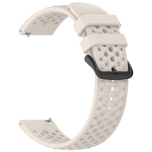 Correa Techsuit W083 para Amazfit Watch / Samsung Watch Series, 22mm, Blanca