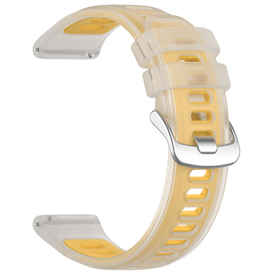 Correa Techsuit W084 para Samsung Galaxy Watch / Huawei Watch Series, 20mm, Amarilla