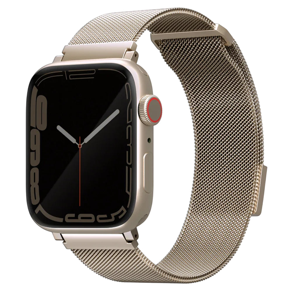 Correa UNIQ Dante para Apple Watch 42mm / 41mm / 40mm / 38 Series, Dorada