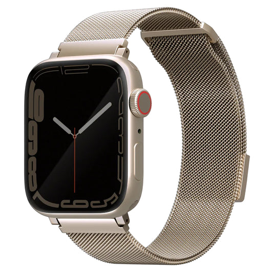 Correa UNIQ Dante para Apple Watch 42mm / 41mm / 40mm / 38 Series, Dorada