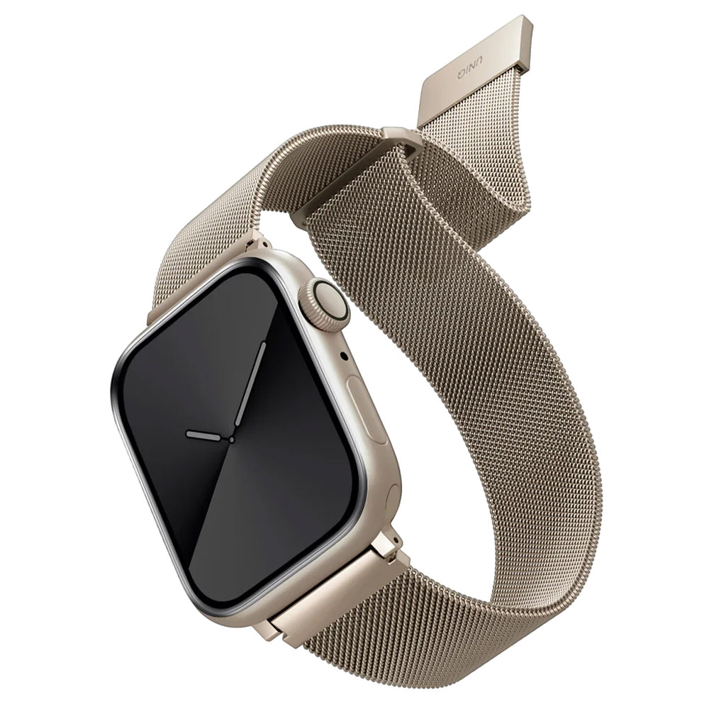 Correa UNIQ Dante para Apple Watch 42mm / 41mm / 40mm / 38 Series, Dorada