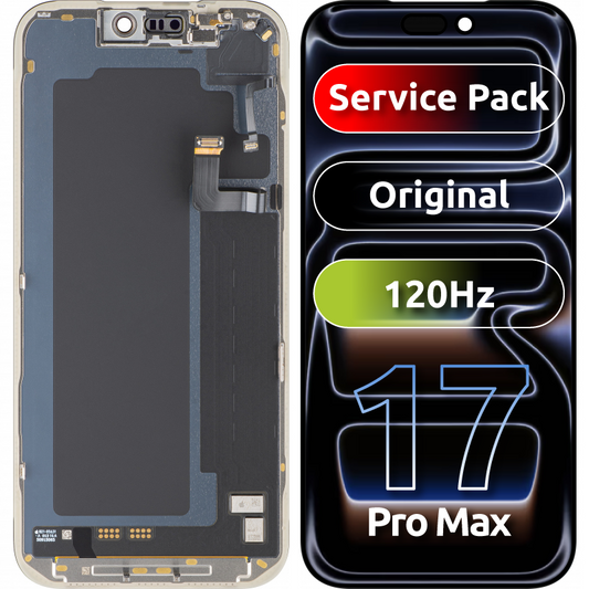 Display con Touchscreen Apple iPhone 17 Pro Max, con Marco, Negro, Service Pack 661-56050