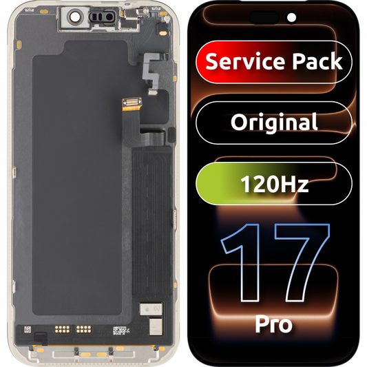 Display con Touchscreen Apple iPhone 17 Pro, con Marco, Negro, Service Pack 661-56125