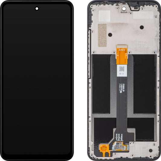 HMD Fusion Pantalla Táctil con Marco, Negro, Service Pack 7010150506H001 