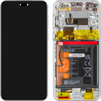 Pantalla con Touchscreen Honor Magic7 Pro, con Marco y Batería, Gris (Lunar shadow Grey), Service Pack 0235AMRN